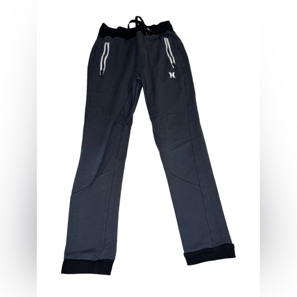 Hurley grey joggers with front zip pockets boys size medium‎
